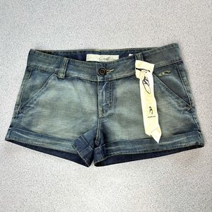 O’Neill Distressed Lightweight Denim Short Shorts NWT sz 5